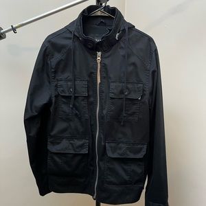 Men's Black Trench Coat